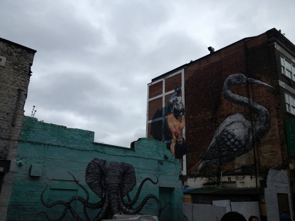 street art dans les rues de Shoreditch à Londres